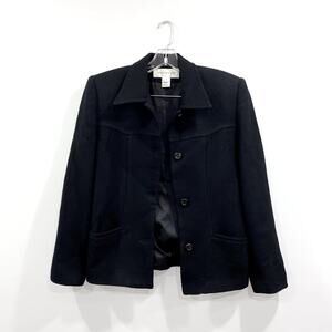 Jones New York women's blazer / short coat in Black Size 6